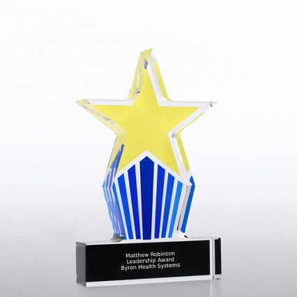 Desktop Acrylic Trophy - Leadership Star